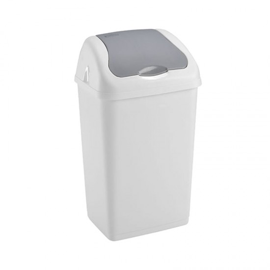 60L Litres Waste Bin Kitchen Swing Top Plastic Home Office Rubbish Dustbins Heavy Duty Bins & Buckets image