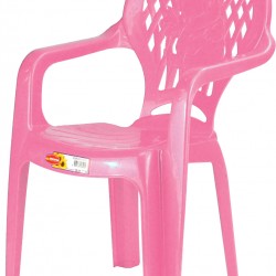 Pink  Plastic Children Chairs Colored Indoor Outdoor Garden Kids