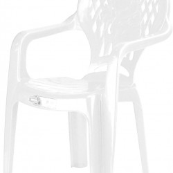 Plastic Nursery Children Chair White Indoor Outdoor