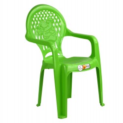 Plastic Children's Chair Nursery Green Indoor Outdoor Garden Kids