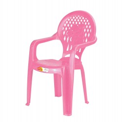 Pink Plastic Children's Chair Indoor Outdoor Garden Kids