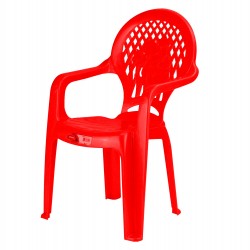 Plastic Children's Arm Chair Red Kids Chair 56cm Height