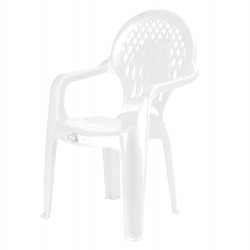 Plastic Nursery Children's Chair White Indoor Outdoor