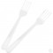 Heavy Duty Clear Reusable Plastic Forks 50pk