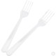 Heavy Duty Clear Reusable Plastic Forks 50pk