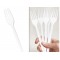 White Reusable Plastic Forks 100pk