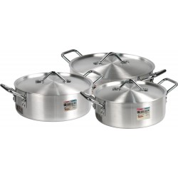 Professional Aluminium Pot Saucepan Set 26-28-30cm