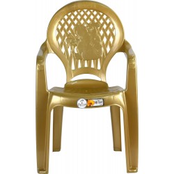 Plastic Children Chairs Gold Indoor Outdoor Nursery Kids