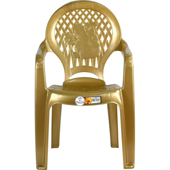 Gold Plastic Children Chairs 56 Height