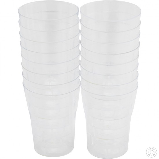 50ml Shot Glasses Plastic Clear Pack of 80 Hard Plastic Reusable Party Cups BPA Free Plastic Disposable image